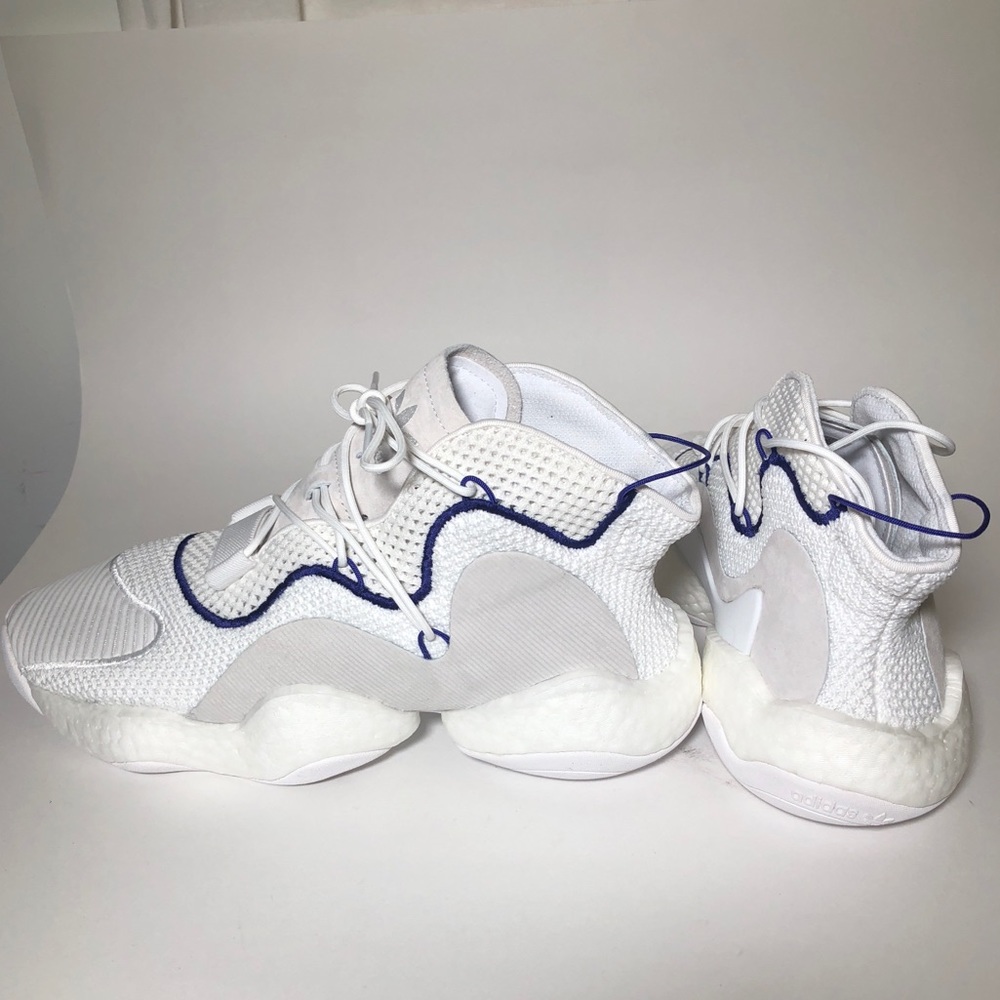 Adidas Crazy All White Hint of Blue Mens